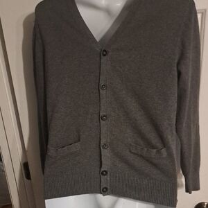 Merona Charcoal Cardigan Sweater for Men
